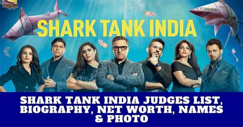 Shark Tank India Judges List Biography Net Worth Startupcrow