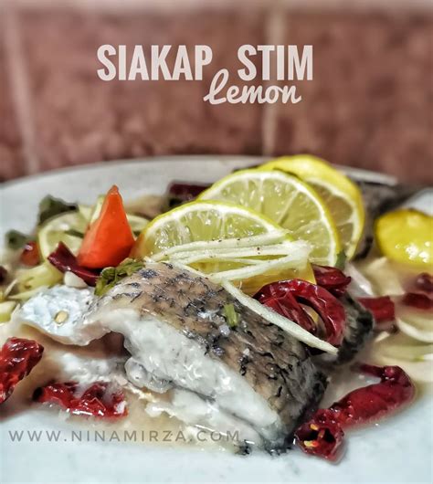 Eat Clean Resipi Ikan Siakap Stim Lemon Sedap Mudah