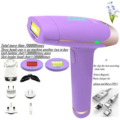 Laser Epilator 700000 Pulses Lescolton 2 In 1 IPL Hair Removal Permanent Bikini Trimmer Electric