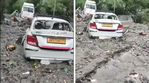 Uttarakhand 3 Killed Vehicles Buried In Debris After Rain Triggered Landslide Hits Uttarkashi