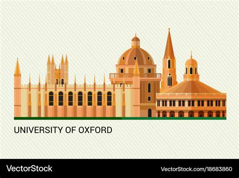 Oxford university Royalty Free Vector Image - VectorStock