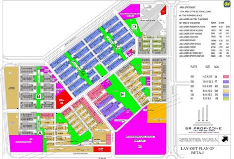 Layout Plan Of Beta I Greater Noida Hd Map