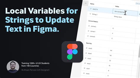 String Type Local Variable In Figma How To Use Local Variables YouTube