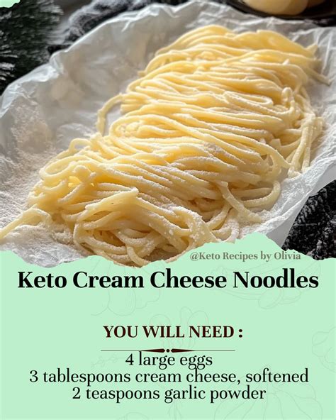 Keto Cream Cheese Noodles Healthy Recipes