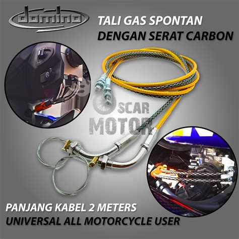 Jual Kabel Selang Rem L Gas Serat Carbon Universal Dmn Motor New Tali