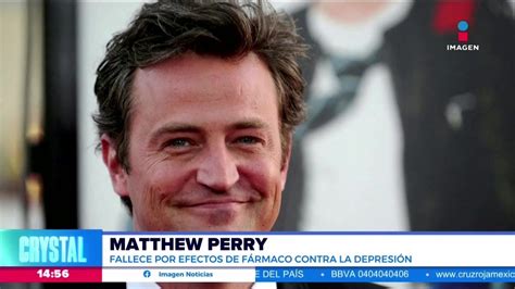 Revelan La Causa De La Muerte De Matthew Perry Noticias Con Crystal