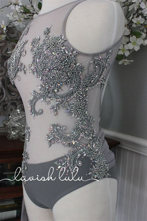 Gorgeous Light Gray Lyrical Contemporary Dance Costumes Etsy