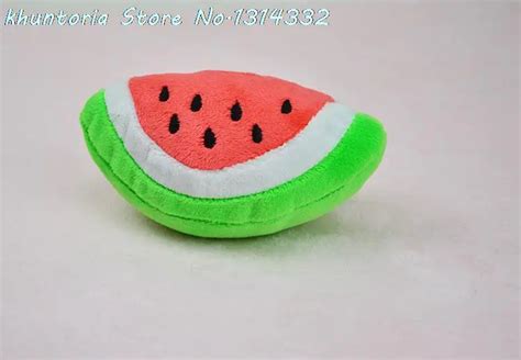 Watermelon Styles Dog Toys Pet Toys Chew Squeaker Plush Sound Dog Chew