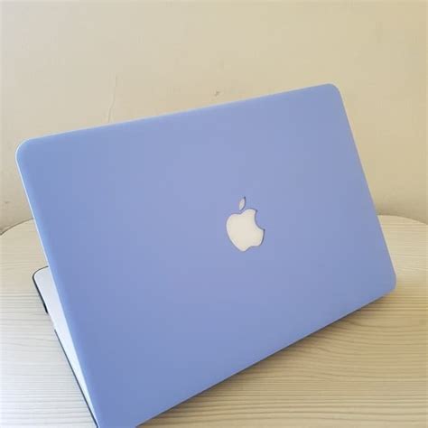 Jual Macbook Case Matte Pastel Blue Soft Solid New Air Pro Retina