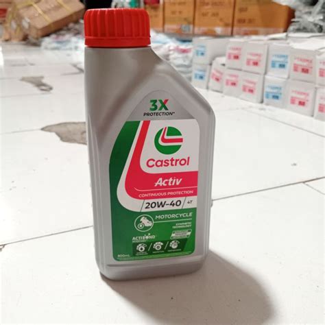 Jual Oli Castrol 4t Activ 20w 40 800ml Shopee Indonesia