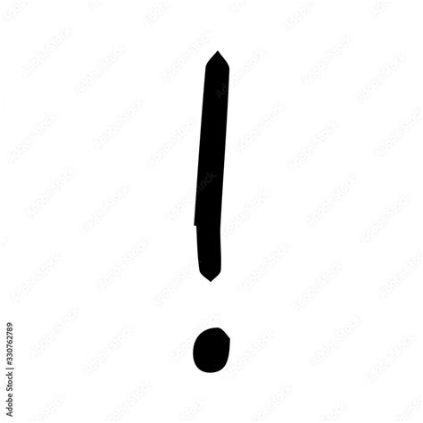 Vetor De Exclamation Mark Grunge Doodle Sketch Exclamation Marks Vector Exclamation Marks