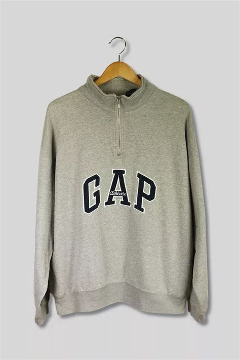 Vintage Gap Quarter Zip Sweatshirt Urban Outfitters