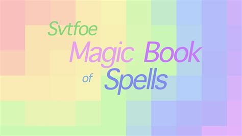 Svtfoe Magic Book Of Spells Review Youtube