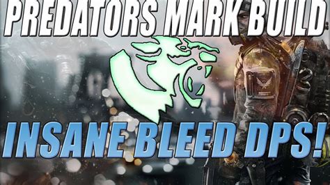 The Division Predators Mark DPS Guide Insane Bleed Damage Best