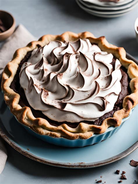 Chocolate Meringue Pie Recipe Velvety And Fluffy Dessert The Fresh Man Cook