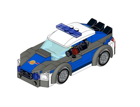 Lego Moc Space Police Patrol Car By Pieterbl Rebrickable Build With Lego