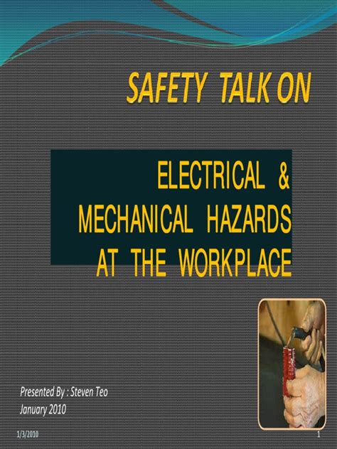 Electrical And Mechanical Hazards Pdf Electric Arc Welding