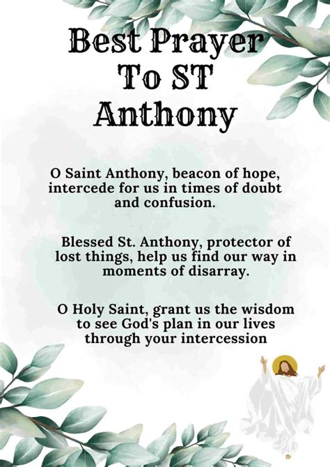 200 Prayer To St Anthony For Lost Items Miracle Healing † ️️