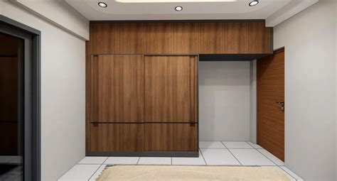 Teak Wood Veneer Finish With Polish Wardrobe For Home At Rs 2100sq Ft