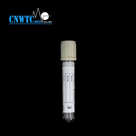 Disposable Medical Gray Vacuum Sodium Fluoride Blood Collection Tube