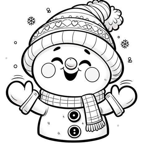 Imprimir Um Boneco De Neve Para Colorir Colorir E Pintar