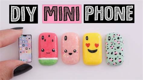 4 AMAZING DIY MINI Phone Cases - Miniature iPhone X! - YouTube