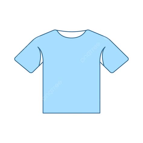 Blank Blue T Shirt Template
