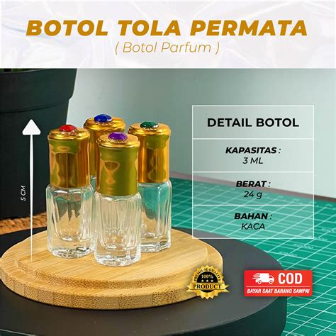 Botol Tola Permata Botol Parfum Roll Polos Ml Lazada Indonesia