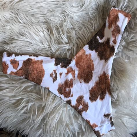 Onia X Weworewhat Cow Print Cooper Bikini Bottom Kyli Gem