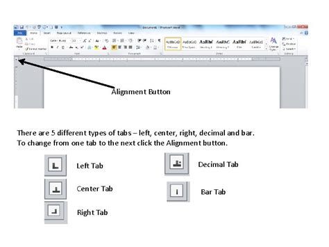 Setting Tab Stops in Microsoft Word Tab stops