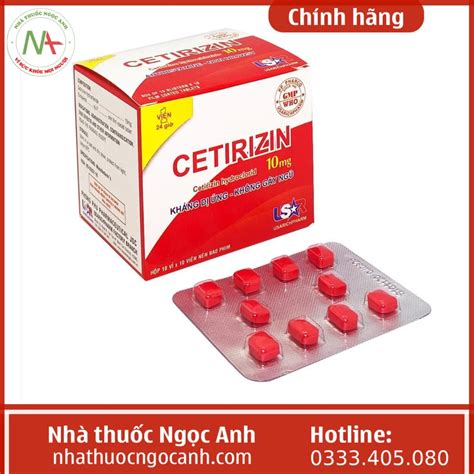 Thuốc Cetirizin 10mg Usarichpharm Có Giá Bao Nhiêu Mua ở đâu