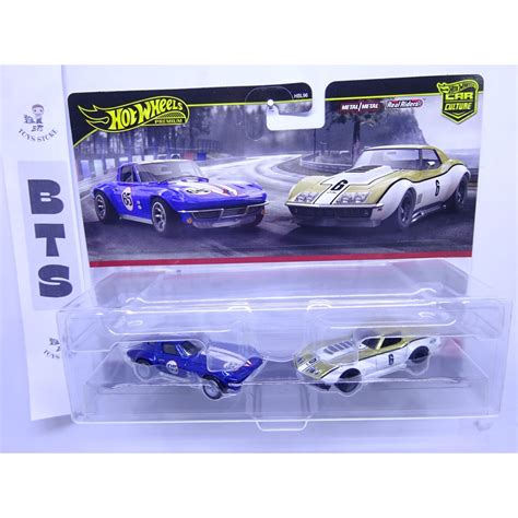 Hot Wheels Premium Two Pack Custom Corvette Stingray Coupe Copo Corvette Shopee Malaysia