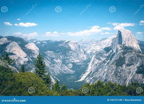 Panoramasicht Vom Glacier Point Yosemite Nationalpark Nationalpark Im