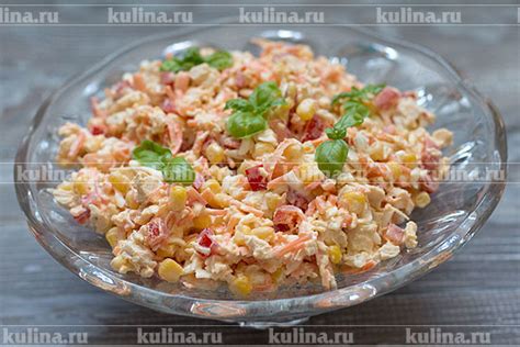 Салат с кукурузой и корейской морковью – рецепт приготовления с фото от ...