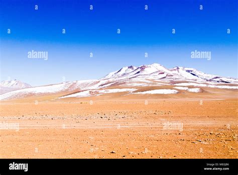 Bolivian Mountains Landscapeboliviaandean Plateau View Stock Photo