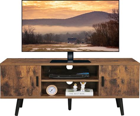 Iwell Tv Stand For Inch Tv Bench Entertainment Center Tv Console