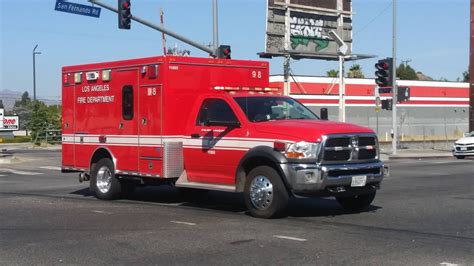 LAFD Rescue 98 Reserve Responding YouTube