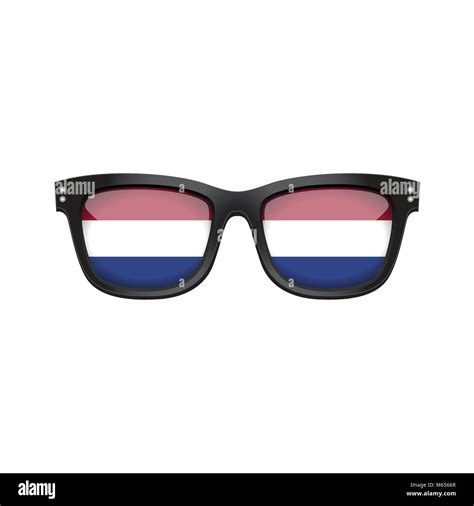 Netherlands National Flag Fashionable Sunglasses Stock Vector Image