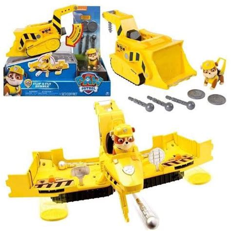 Paw Patrol Flip And Fly Vehicle Rubble Lazada Co Th