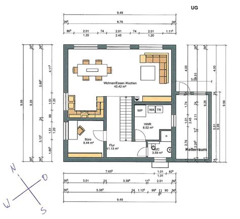 Grundriss F R Haus Am Hang Eg Und Wohn Ug Mit Max M