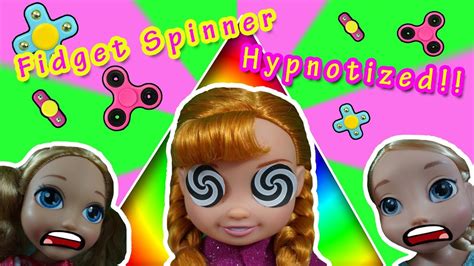 Frozen Anna Gets Hypnotized By Fidget Spinner Youtube