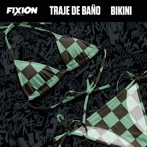 Traje de Baño Bikini Kimetsu no Yaiba Tanjiro Fixion