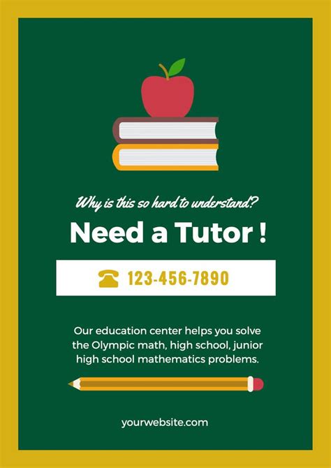 Free Tutoring Poster Designs Designcap Poster Maker Tutoring Poster