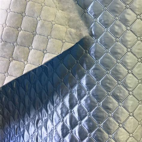 Light Blue Quilted Polyester Batting Fabric | iFabric