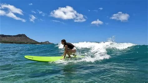 Surfing Waikiki Beach Hawaii 632022 Youtube