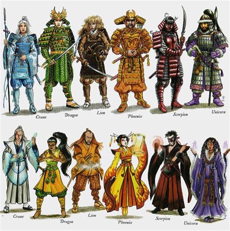 L5r Great Clan Bushi And Shugenja L5r