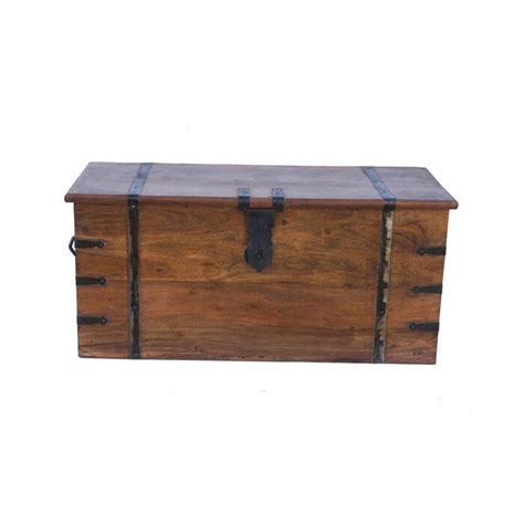 Balic Solid Wood Trunk Coffee Table With Storage Coffee Table Trunk