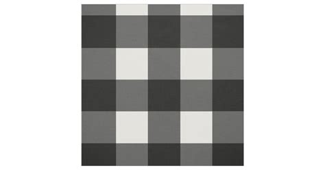 Black And White Buffalo Check Fabric Zazzle