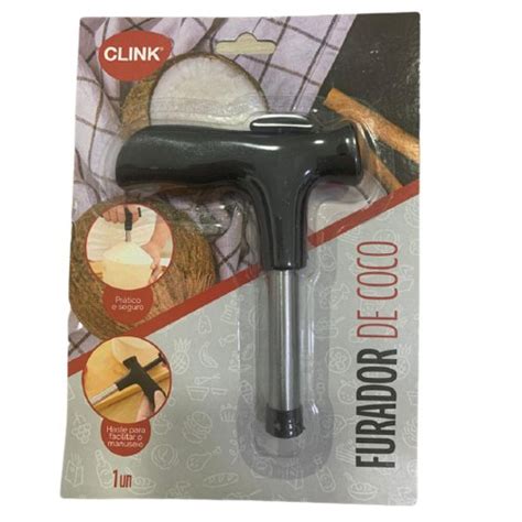 Furador Abridor De Coco Manual Em A O Inox Profissional Pronta