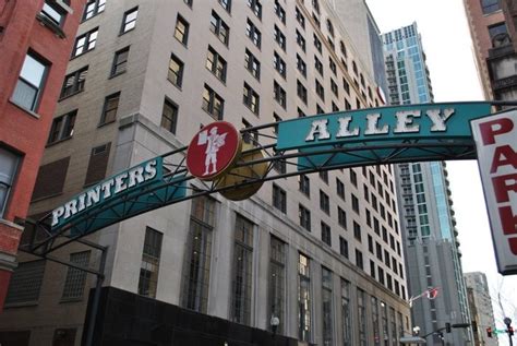 Printers Alley | Broadway shows, Alley, Broadway show signs